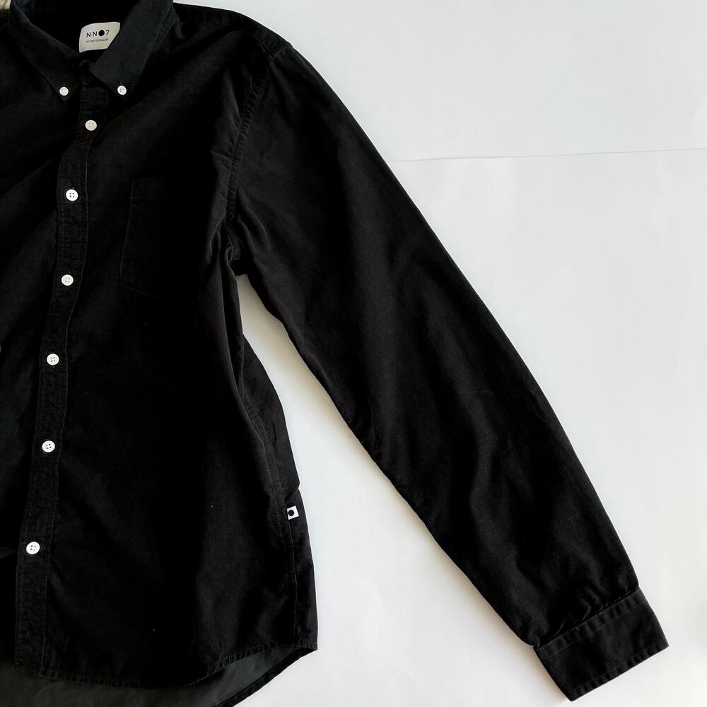 NN07 No Nationality Men's Levon Olive Corduroy Button Down Shirt XL - Picture 7 of 16